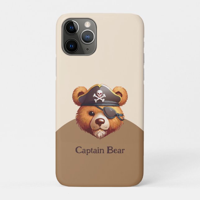 Captain Bear Case-Mate iPhone Case (Back)