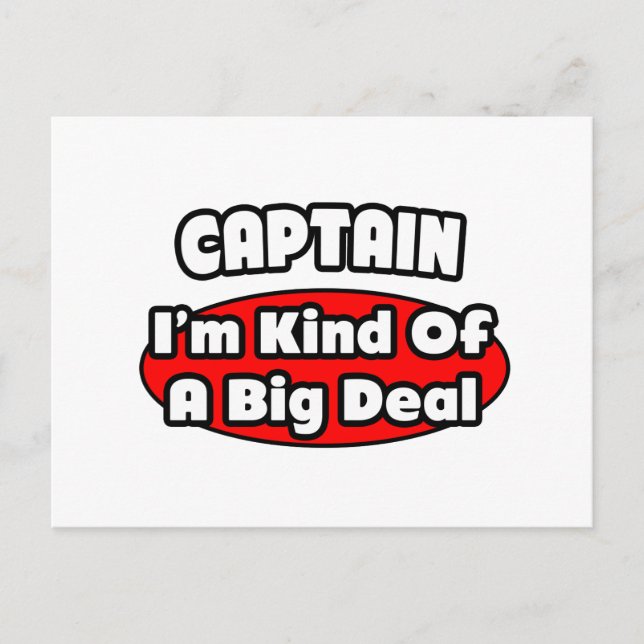 Captain ... Big Deal Postcard (Front)