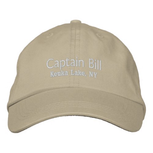 Captain Bill Embroidered Baseball Hat