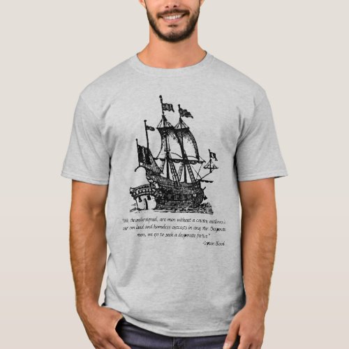 Captain Blood Pirate T_shirt