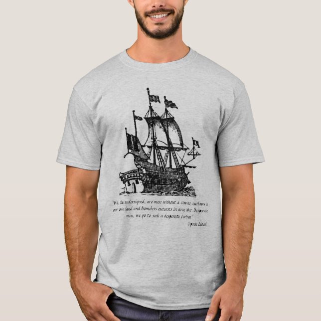 Captain Blood Pirate T-shirt (Front)
