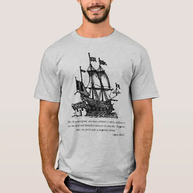 Captain Blood Pirate T-shirt | Zazzle