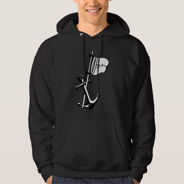 Captain Boat Anchor Captain Hoodie (Front)