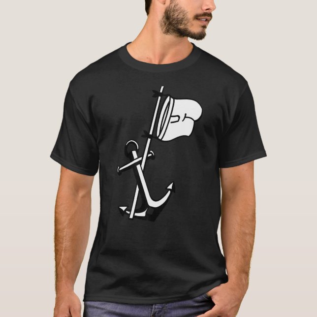 Captain Boat Anchor Captain T-Shirt (Front)