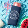 Captain boat name rope frame nautical ship's wheel seltzer can cooler