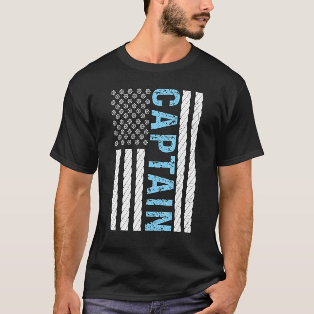 Captain Boats Captains T-Shirt (Front)