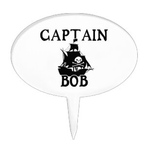 Captain Bob (Pirate Ship) Cake Topper