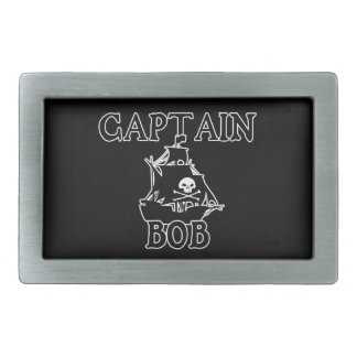 Captain Bob (Pirate Ship) Rectangular Belt Buckle