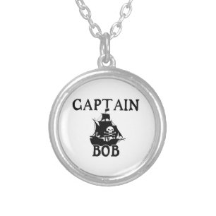 Captain Bob (Pirate Ship) Silver Plated Necklace