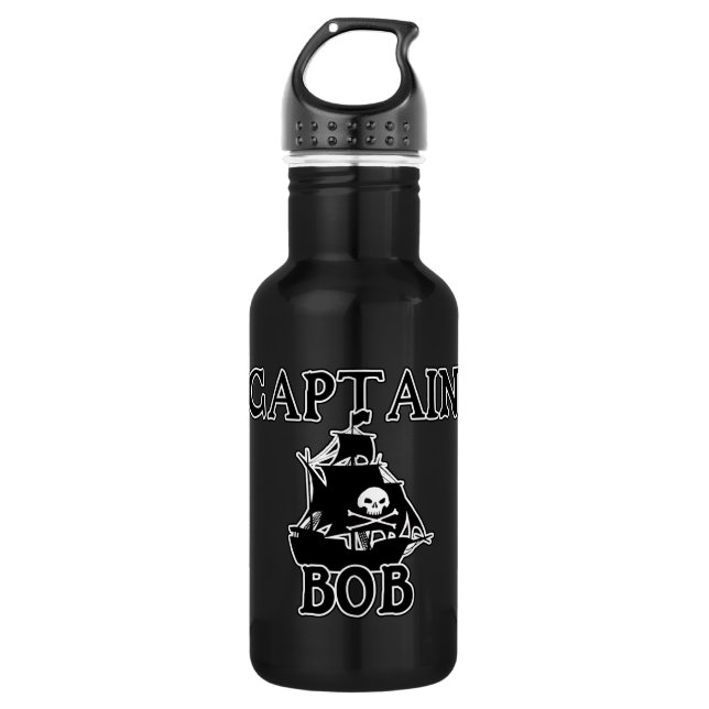 Captain Bob (Pirate Ship) Water Bottle (Front)