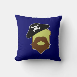 Captain Breadbeard Throw Pillow