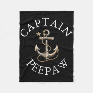 Captain Bunnyaw Boat Sailing Boating Vintage Ancho Fleece Blanket