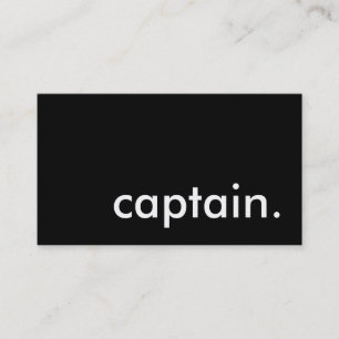 captain. business card