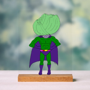 Captain Cabbage Acrylic Sign