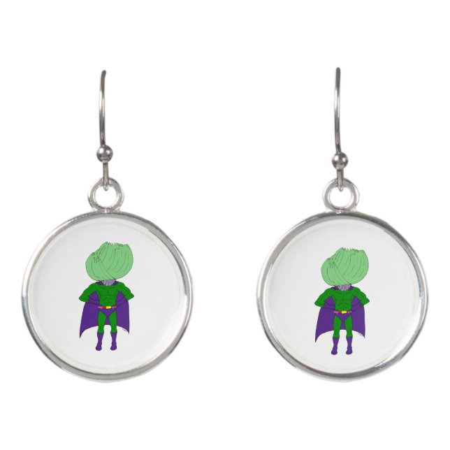 Captain Cabbage   Earrings (Front)