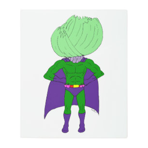 Captain Cabbage Metal Print