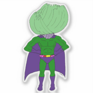 Captain Cabbage     Sticker
