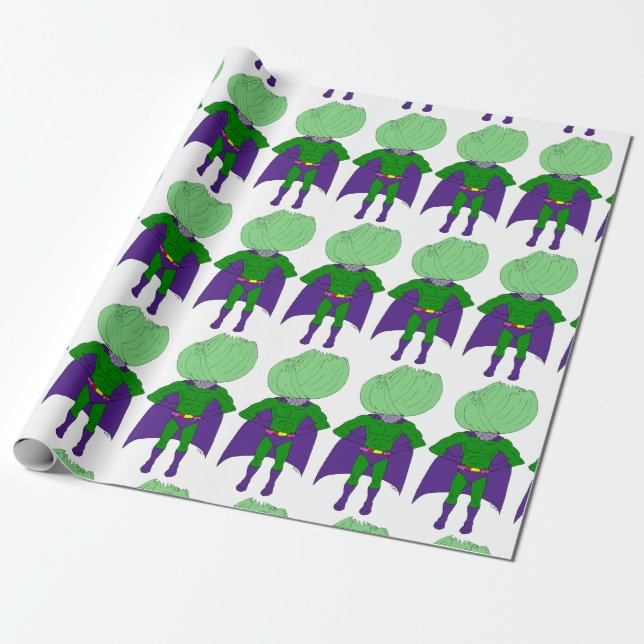 Captain Cabbage  Wrapping Paper (Unrolled)