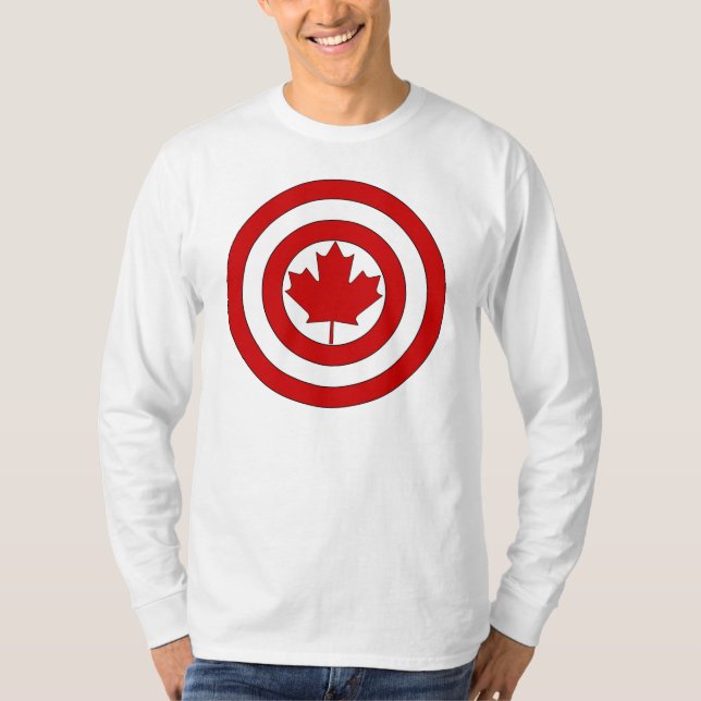 Captain Canada Shield Symbol T-Shirt (Front)