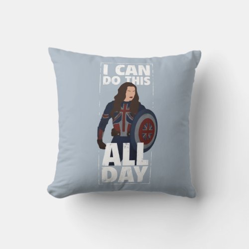 Captain Carter _ I Can Do This All Day Throw Pillow