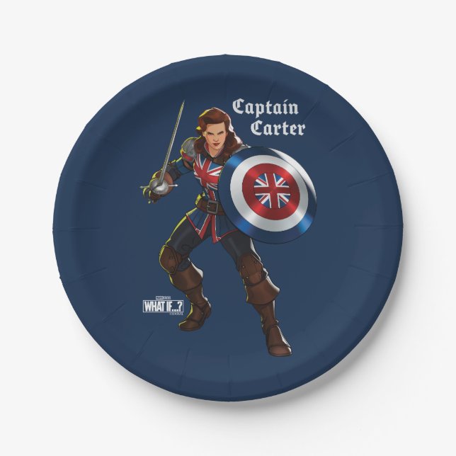 Captain Carter Paper Plates (Front)