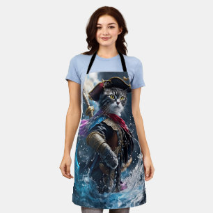 Captain Cat Pirate Epic Kitchen Apron
