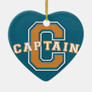 Captain Ceramic Ornament