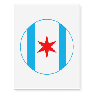 Captain Chicago Shield Temporary Tattoo