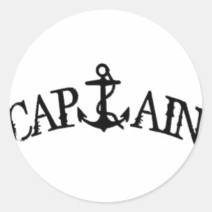 CAPTAIN CLASSIC ROUND STICKER