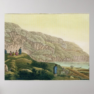 Captain Cook (1728-79) in Alaska during his voyage Poster