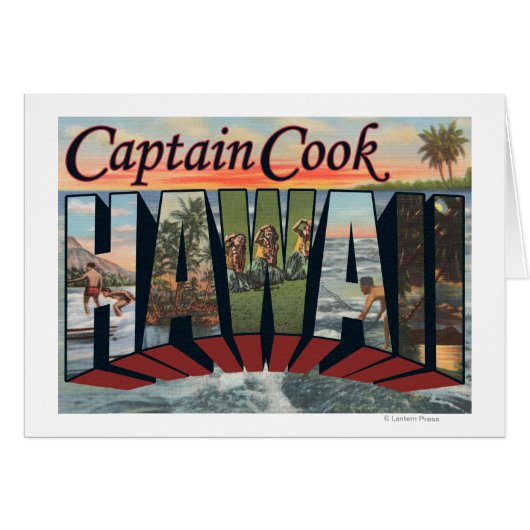 Captain Cook, Hawaii - Large Letter Scenes Cards (Front Horizontal)