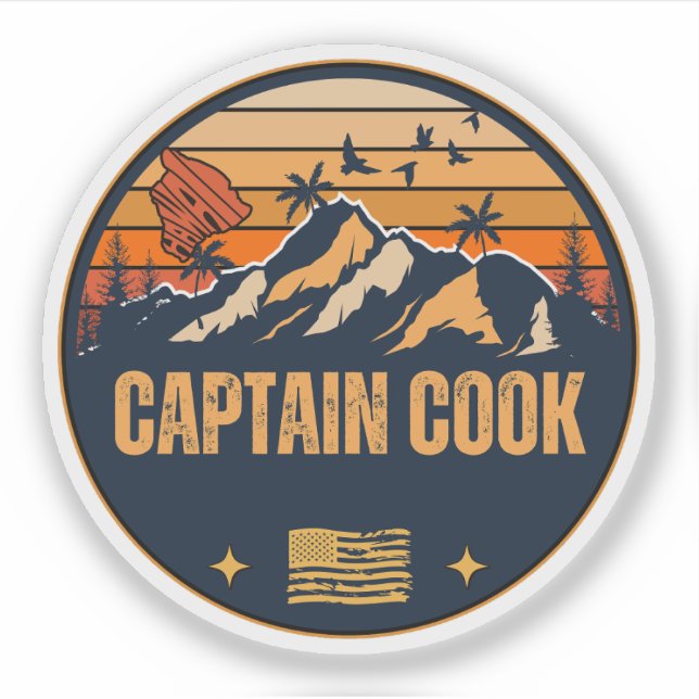 Captain Cook, Hawaii Sticker (Front)