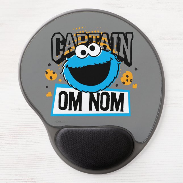 Captain Cookie Monster Gel Mouse Pad (Front)