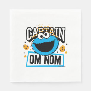 Captain Cookie Monster Paper Napkins
