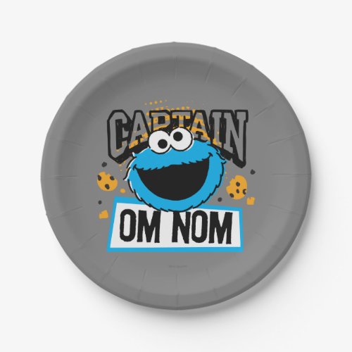 Captain Cookie Monster Paper Plates