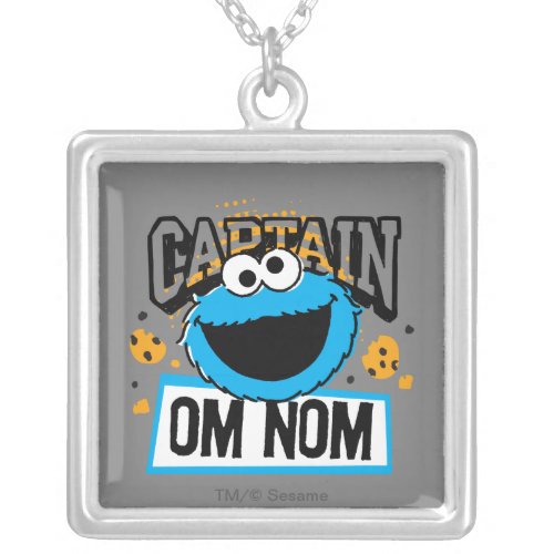 Captain Cookie Monster Silver Plated Necklace