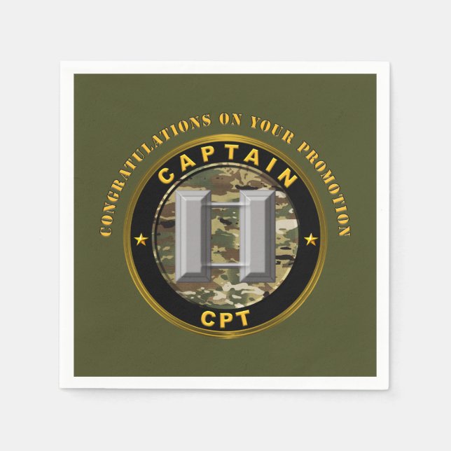 Captain CPT Promotion   Napkins (Front)