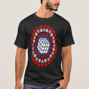 Captain Cuber Speed Cubing Math Puzzle Women Men T-Shirt