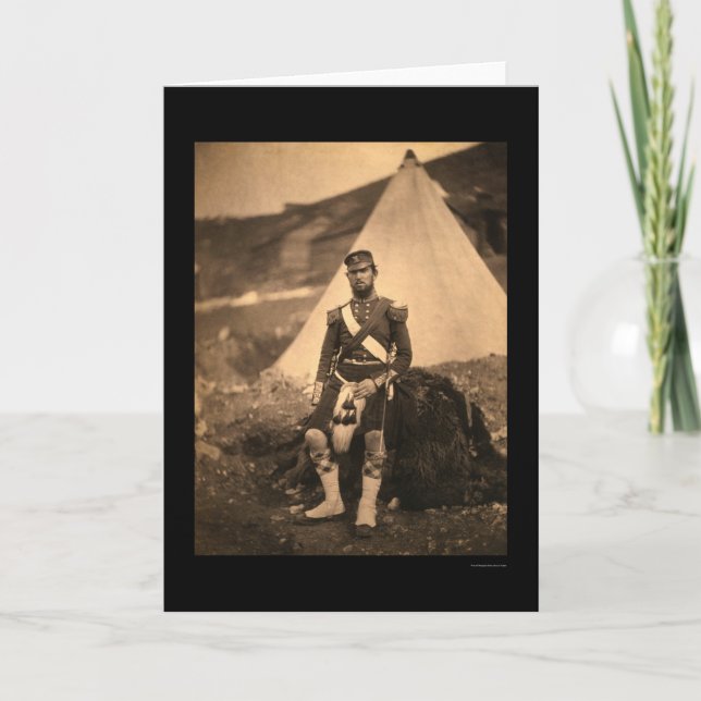 Captain Cuninghame Highlander 1855 Card (Front)