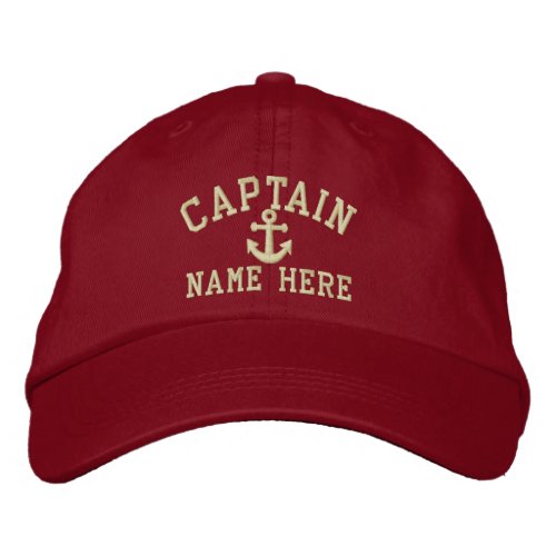 Captain _ customizable embroidered baseball cap