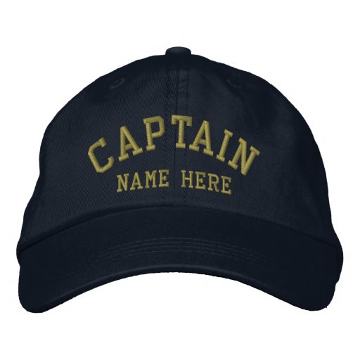 Captain - customizable embroidered baseball cap | Zazzle.com