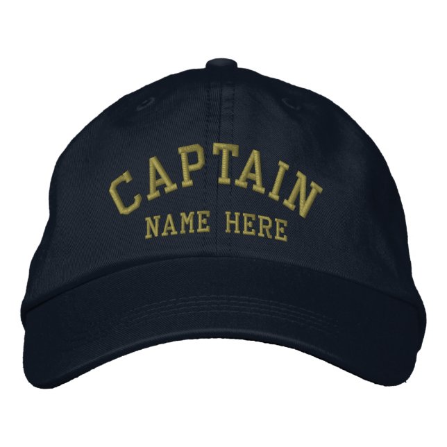 Captain - customizable embroidered baseball cap (Front)
