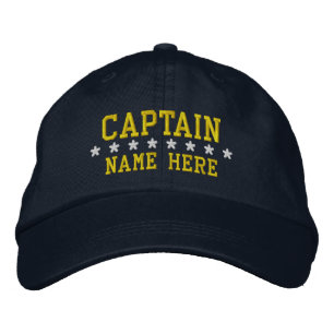 Captain - customizable embroidered baseball cap
