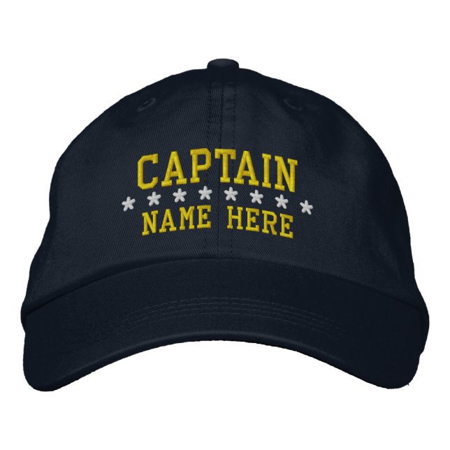 Captain - customizable embroidered baseball cap (Front)