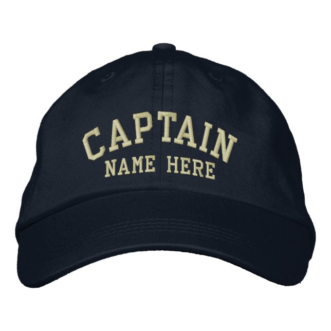 Captain - customizable embroidered baseball hat (Front)