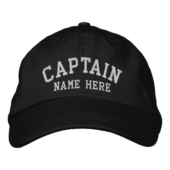 Captain - customizable embroidered baseball hat (Front)