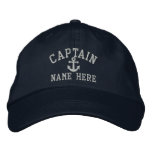 Captain - Customizable Embroidered Baseball Hat at Zazzle