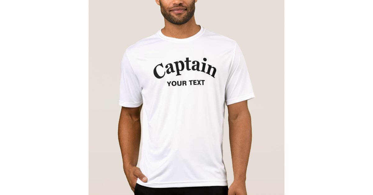 CAPTAIN CUSTOMIZABLE TShirt Zazzle