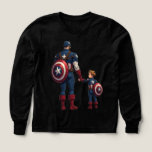 Captain Dad and Sidekick Son Tri-Blend Shirts