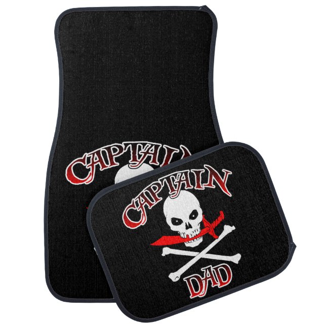 Captain Dad Car Set of 4 Mats (Set)